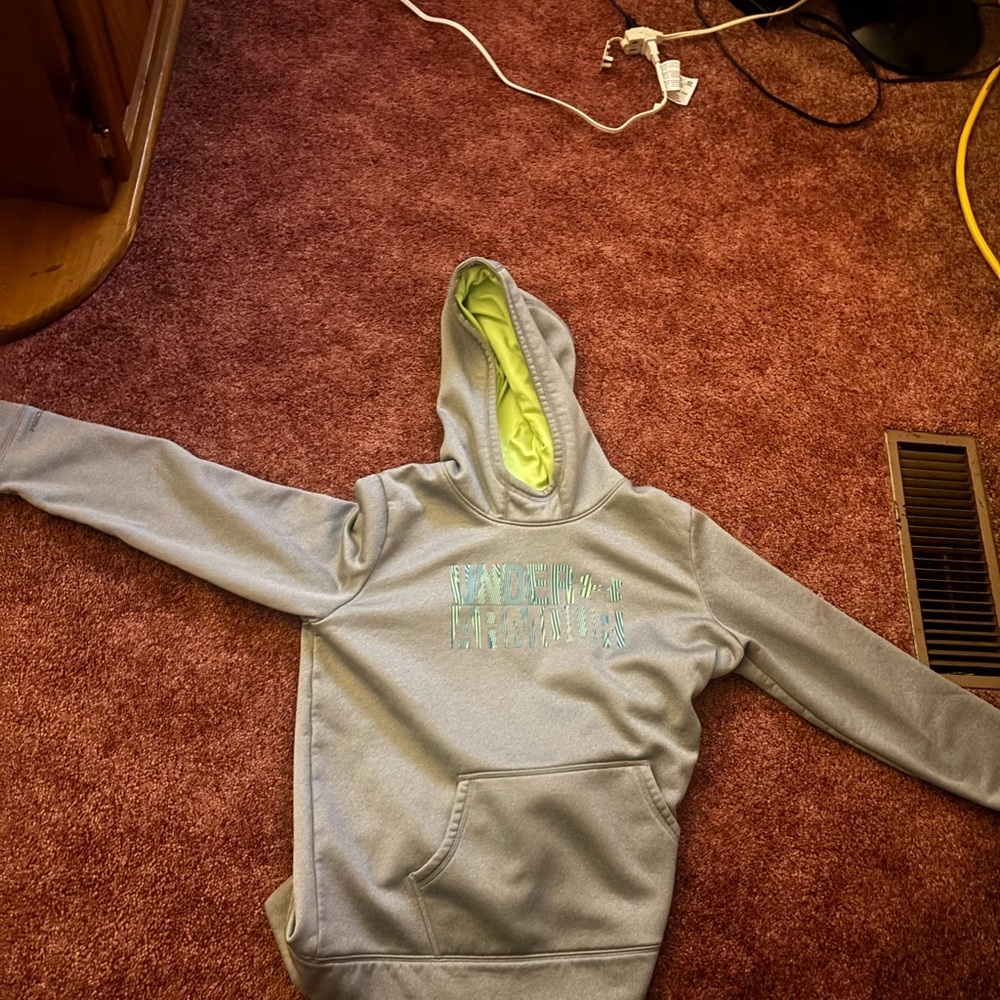 Under‎ Armour ColdGear Hoodie with Yellow Interior
